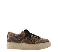 Paul Green Baskets pour femme - 5469-058 - Marron - Aspect cuir reptile, marron, 37.5 EU