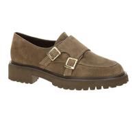 Paul Green Chaussons et mocassins pour femme en daim marron 1240-001, marron, 37.5 EU