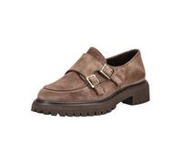 Paul Green Chaussons et mocassins pour femme en daim marron 1240-001, marron, 37 EU