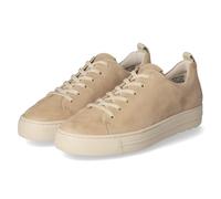 Paul Green Chaussures à lacets beige en cuir suédé pour femme, Dakar, 38.5 EU Étroit