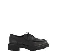 Paul Green Chaussures à lacets pour femme 1237-008 en cuir lisse noir, Noir , 40 EU