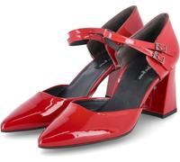 Paul Green Chaussures à talon/à bride en cuir verni rouge Taille : 7