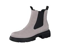 Paul Green Chelsea-Boots - Gris clair cuir velours 40 EU