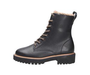 Paul Green - Élégante Bottine en Cuir Lacée - Femme - Chaussures - Noir - Taille: 39 EU
