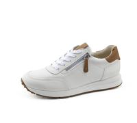 Paul Green Femme Baskets, Dame Baskets Basses,Semelle intérieure Amovible,Chaussure Basse,Chaussures de Rue,Loisirs,Sport,Weiß (White/Simba),37 EU / 4 UK