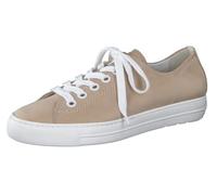 Paul Green Femme Chaussures à Lacets 4704, Dame Chaussures Confortables Largeur: Normale (WMS),Chaussure Basse Confort,Beige (Black),41 EU / 7.5 UK