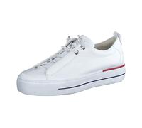 Paul Green Femme Chaussures à Lacets 5017, Dame Chaussures Confortables Largeur: Normale (WMS),Weiß/Rot/Blau (Black),41 EU / 7.5 UK