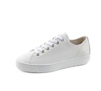Paul Green Femme Chaussures à Lacets 5704, Dame Chaussures Confortables Largeur: Normale (WMS),Weiß/Silber (Black),39 EU / 6 UK