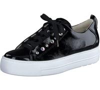 Paul Green Femme Knautschlack Sneakers, Noir Schwarz 103, 39 EU