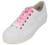 Paul Green Femme S.Nappa/S.Suede Sneaker, White/Candy, 38 EU