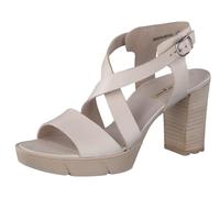 Paul Green Femme Sandales 7924, Dame Sandales à Plateforme Largeur: Normale (WMS),Chaussure d'été,Semelle épaisse,Hellbeige (Black),40.5 EU / 7 UK