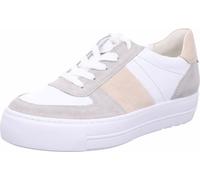 Paul Green Femmes Chaussures basses sportives/ Baskets basses Blanc/beige Mélange de cuir et de textile Taille : 5½