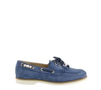 Paul Green Mocassins et mocassins pour femme 1214-039 en cuir suédé bleu, bleu, 39 EU