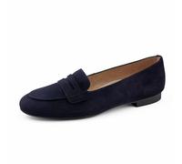 Paul Green Pantoufles élégantes en daim pour femme - Pour les loisirs et les loisirs, bleu, 36 EU