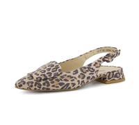 Paul Green Peeptoes & Slingpumps 6090-077, daim, beige, femme, beige, 38.5 EU