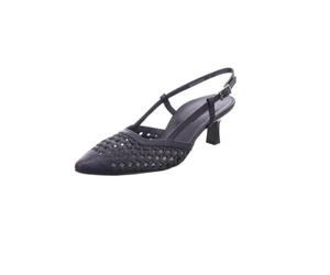 Paul Green Peeptoes & Slingpumps 6144-007 Chaussures perforées/tressées pour femme Noir, Noir , 39 EU