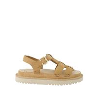 Paul Green Sandales pour femme - 6176-039 en cuir suédé beige, beige, 37 EU