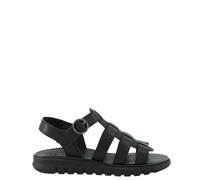 Paul Green Sandales pour femme - 6204-009 en cuir lisse noir, Noir , 39 EU