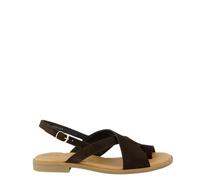 Paul Green Sandales pour femme 6216-029 cuir suédé marron à lanières Taille 38,5