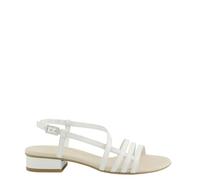 Paul Green Sandales pour femme - 7621-199 - En cuir lisse blanc, Blanc., 37.5 EU