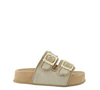 Paul Green Sandales pour femme - Gris textile - 6221-009, gris, 39 EU