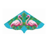 Paul Günther 1108 - Cerf-Volant pour Enfants avec Motif Flamant Rose, cerf-Volant à Une Corde en Film PE Robuste, pour Enfants à partir de 4 Ans, Taille env. 115 x 63 cm