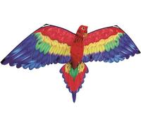 Paul Günther 1152 - Cerf-Volant 3D Perroquet Cora, cerf-Volant à Une Corde avec Voile aux Couleurs Vives en Polyester de Haute qualité, pour Enfants à partir de 6 Ans, Taille env. 144 x 80 cm