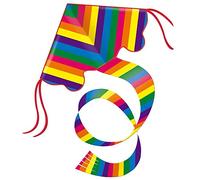 Cerf-volant monofil Rainbow - GUNTHER - Pour enfant à partir de 6 ans - Queue de stabilisation incluse