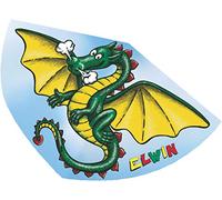 Paul Günther 1181 - Cerf-volant pour enfants Elwin, cerf-volant à une corde en film PE robuste avec balance de cerf-volant réglable, pour enfants à partir de 4 ans, avec poignée d'enroulement et corde