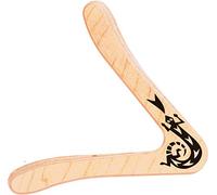 Paul Günther 1378 - Boomerang Sirius, Forme Classique, Taille env. 25 cm, en contreplaqué Volant finlandais de 44 mm d'épaisseur, Vole à Une Distance d'env. 15-20 m, Convient aux droitiers