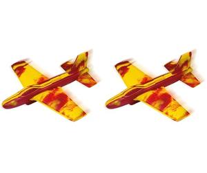 Paul Günther 1515 - Planeur Stunt Glider, Planeur très léger à Lancer, Taille env. 18 x 18 cm, en matériau EVA Souple (Lot de 2)