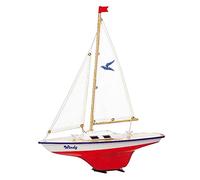Paul Günther 1804 - Voilier Windy, Petit dériveur à Voile pour Jouer, Dimensions env. 35 x 42 cm, Fabrication de Haute qualité et monté prêt à Naviguer, pour Le lac de baignade