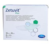 Paul Hartmann Zetuvit Plus Lot de 10 compresses d'aspiration stériles 10 x 10 cm