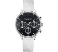 PAUL HEWITT Everpulse Montre pour femme Argenté/noir 38 mm - Bracelet argenté