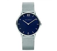 PAUL HEWITT Montre Acier Inoxydable Sailor Line Blue Lagoon (Homme/Femme) - Montre Unisexe avec Bracelet en INOX argenté, Cadran Bleu
