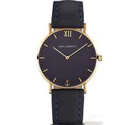 Paul Hewitt - PH-SA-R-St-B-11M - Montre Mixte - Quartz Analogique - Cadran Bleu - Bracelet Cuir Bleu