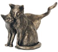 Paul Jenkins Frith Sculpture en bronze Chats Making Friends