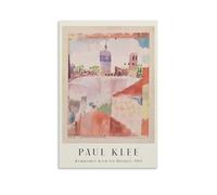 Paul Klee-Hammamet avec sa mosquée - Impression sur toile - 40 x 60 cm