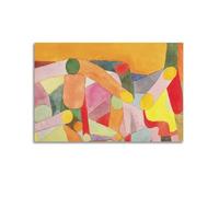 Paul Klee - Impression sur toile décorative sur toile avec volutes pour décoration murale de salon, maison 60 x 90 cm