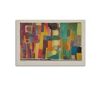 Paul Klee Impression sur toile « In The Style of Kairouan » - Décoration murale à suspendre - Idée cadeau - 40 x 60 cm