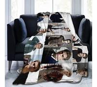 Paul Leech Wesley Couverture en flanelle polaire douce pour canapé, salon