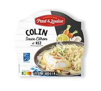 Paul & Louise Colin au citron et son riz 300g - Prêt en 2 min- 100 % Poisson issue de la pêche durable MSC (Lot de 6)