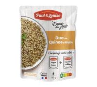 Paul & Louise Envie Du Jour - Duo de Quinoa d'Anjou 180g - Sachet micro ondable - Prêt en 2 min - À combiner avec nos sachets de viande ou de poisson