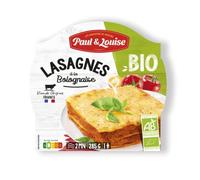 Paul & Louise Lasagne Bolognaise Bio 285g - Prêt en 2 min - 100 % viande origine France - 100% BIO