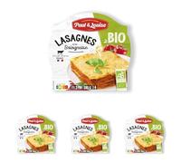 Paul & Louise Lasagne Bolognaise Bio 285g - Prêt en 2 min - 100 % viande origine France - 100% BIO (Lot de 4)