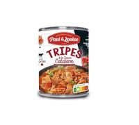 PAUL & LOUISE - Tripes Fondantes en Sauce Catalane, Saveur Authentique et Riche (Boîte 400g) - Le lot de 4