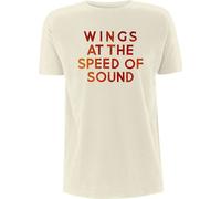 Paul McCartney - "Wings At The Speed Of Sound" T-Shirt für Herren/Damen Uni RO10742 (L) (Sand)