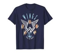 Paul McCartney Wings Over The World T-Shirt, Homme, Bleu Marine, 5XL