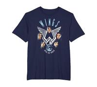 Paul McCartney Wings Over The World T-Shirt, Homme Grandes Tailles, Bleu Marine, 4X Tall