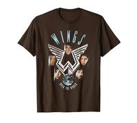 Paul McCartney Wings Over The World T-Shirt, Homme, Marron, XL